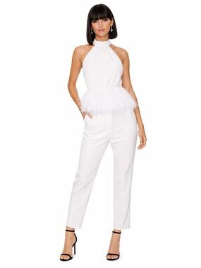 LNWT Ramy Brook Danni Ruffle Halter Top